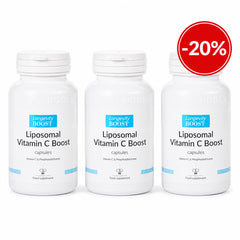 Pachet 3 x Liposomal Vitamin C Boost, 60 capsule, Longevity BOOST